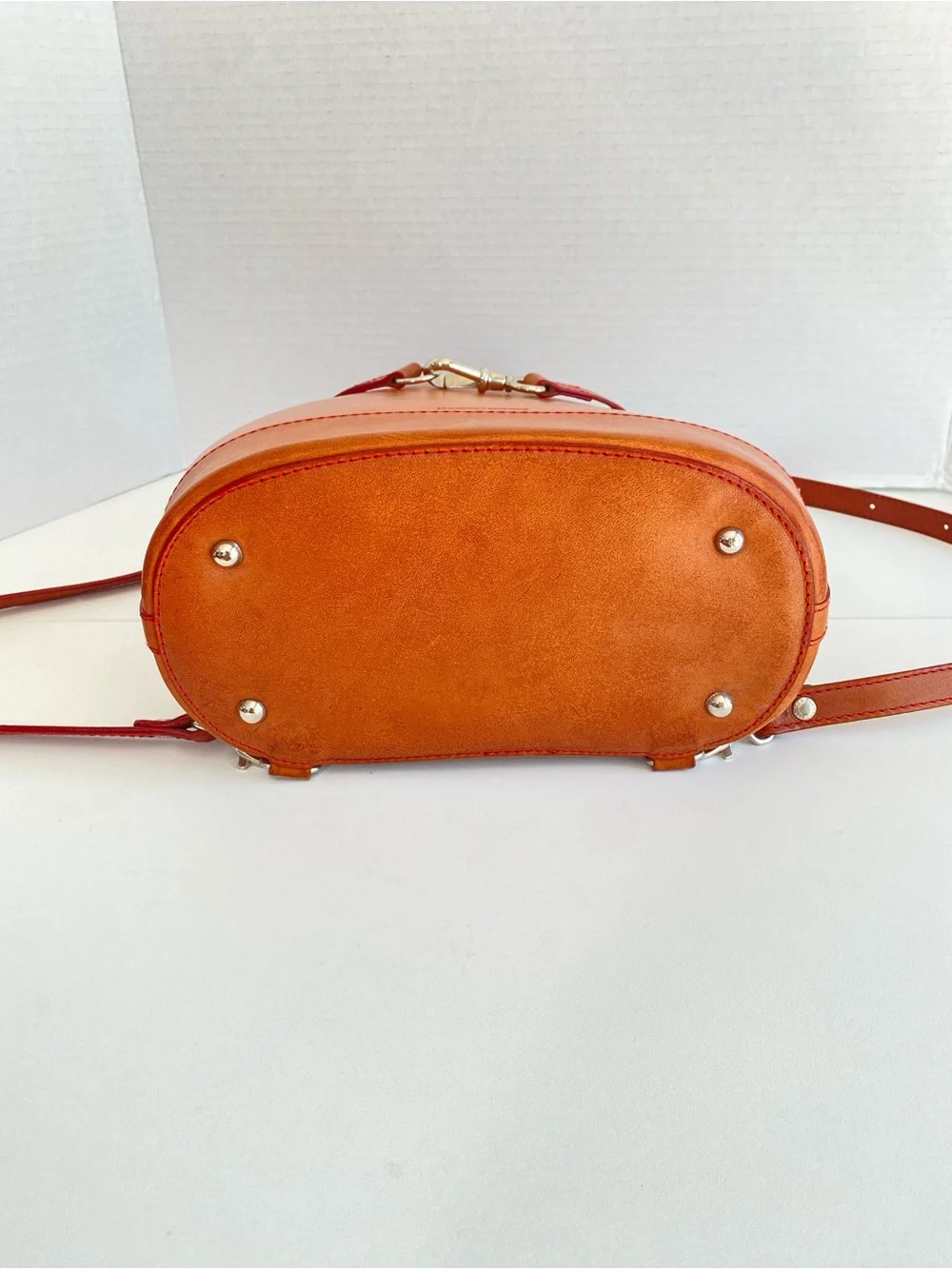 Vintage Dooney & Bourke Cognac Pyramid Alto Sling